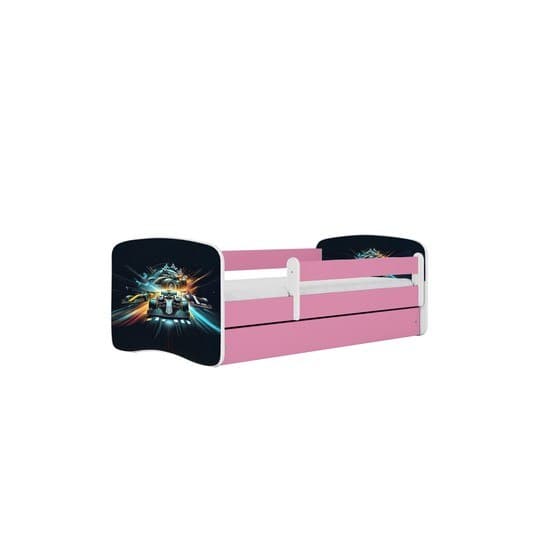 Tremmeseng - Babydreams Pink Med Skuffe - Race 160x80 Cm