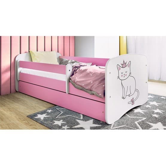 Tremmeseng - Babydreams Pink Med Skuffe - Kat 180x80 Cm
