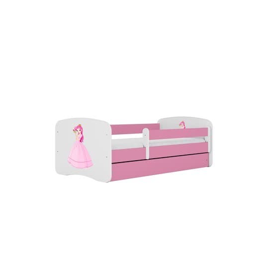 Barnsäng - Babydreams Rosa Med Låda - Prinsessa 140x70 Cm