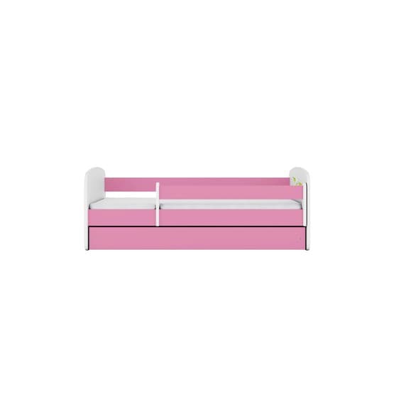 Barnsäng - Babydreams Rosa Med Låda Och Madrass - Karta 160x80 Cm