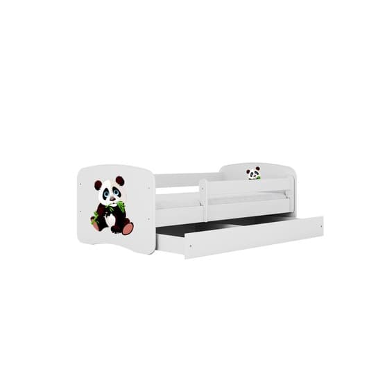 Barnsäng - Babydreams Vit Med Låda - Panda 2 140x70 Cm
