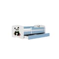 Miniatyrbild 4 av 5: Barnsäng - Babydreams Blå Med Låda Och Madrass - Panda 2 180x80 Cm