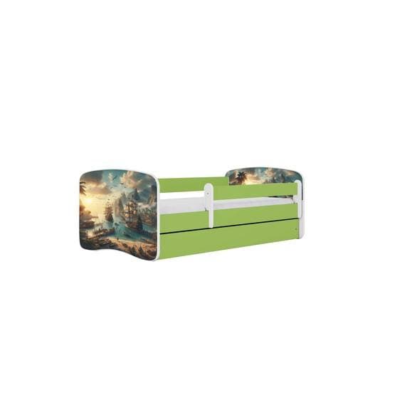 Tremmeseng - Babydreams Grøn Med Skuffe - Skib 160x80 Cm