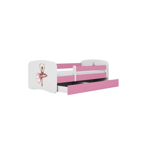 Barnsäng - Babydreams Rosa Med Låda - Dansare 180x80 Cm