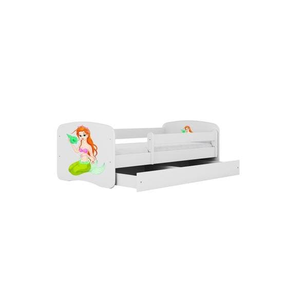 Tremmeseng - Babydreams Hvid Med Skuffe - Havfrue 160x80 Cm