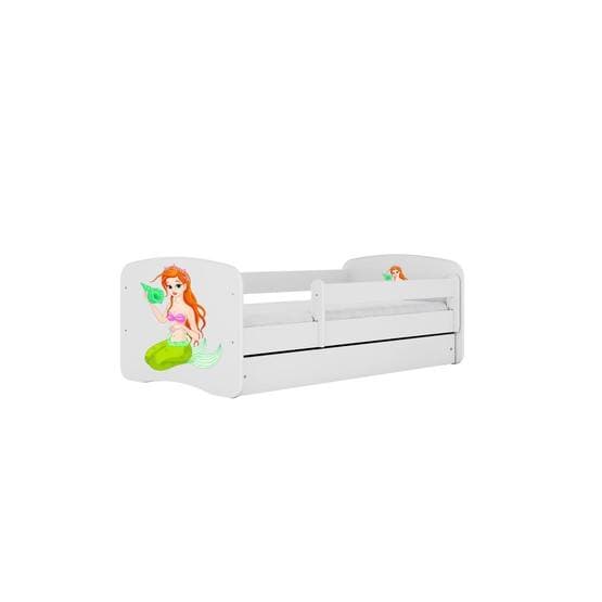 Tremmeseng - Babydreams Hvid Med Skuffe - Havfrue 160x80 Cm