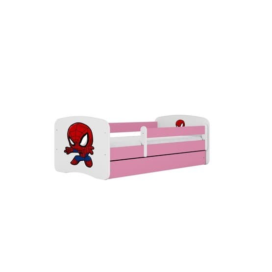 Pinnasänky - Babydreams Pinkki Laatikko - Spiderman 180x80 cm