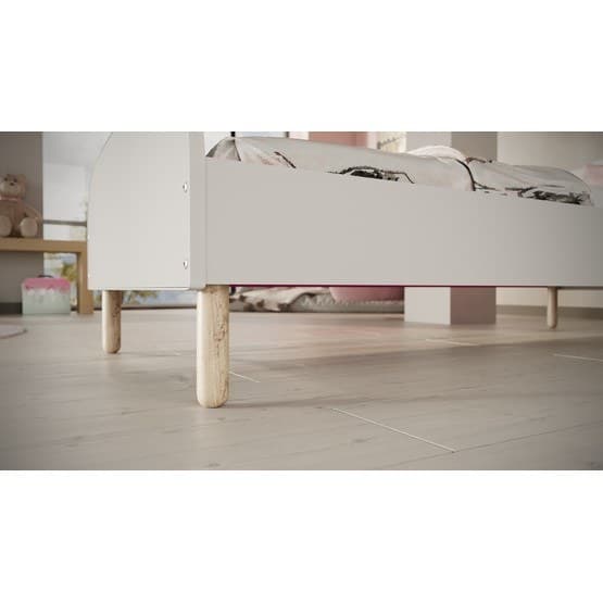 Enkeltseng - Emma Med Madras - Hvid - 200x90 Cm