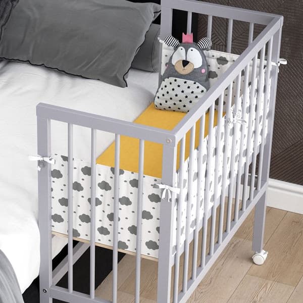 Vitalispa Sophie Daybed, Grå, 40 x 90 cm 2 sidoräcken