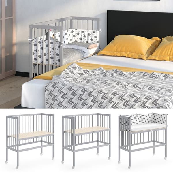 Vitalispa Sophie Daybed, Grå, 40 x 90 cm 1 sidosäng