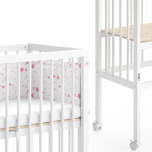 Vitalispa Sophie babysäng, Vit, 40 x 90 cm 2 sidosängar