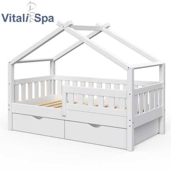 Vitalispa Design barnsäng, babysäng, tonårssäng, lådor, lamellbotten