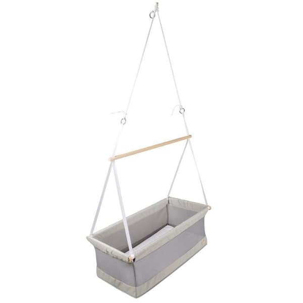 ROBA hängvagga - safe asleep® - 45 x 90 cm - Grå - Madrass ingår