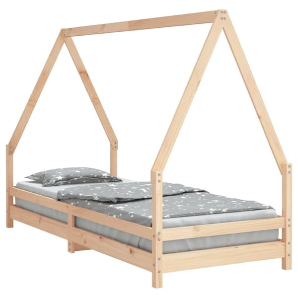 Sängram för barnsäng 80x200 cm massiv furu