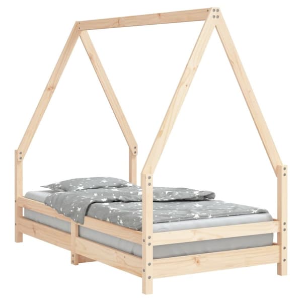 Sängram för barnsäng 80x160 cm massiv furu