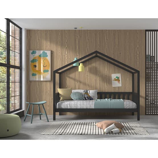 Hussäng - Dallas Med Staket - 90x200 Cm Anthracite