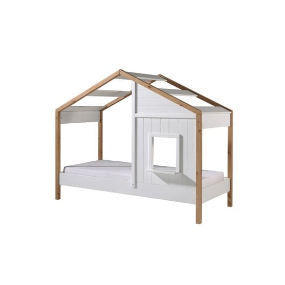 Babs House Seng Med Opredning / Box 90x200 Cm - Hvid