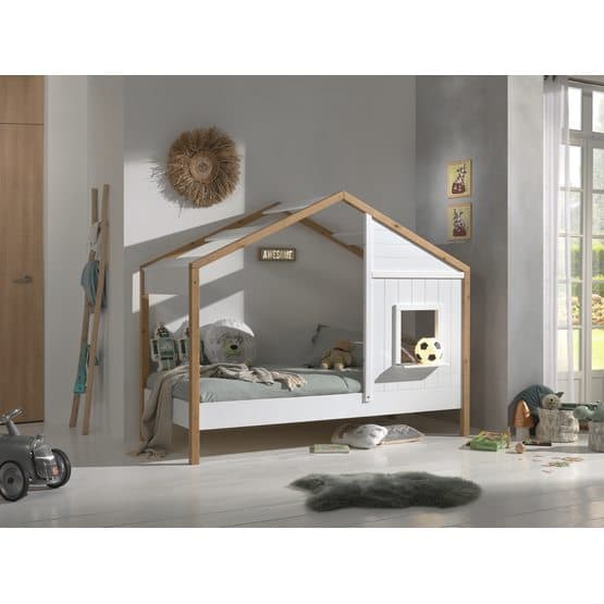 Babs House Seng Med Opredning / Box 90x200 Cm - Hvid