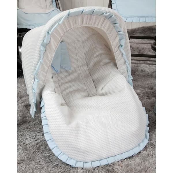 BABYLINE babyvagga - Destellos Matte Blue - För barn upp till 9 kg - 60x120 cm