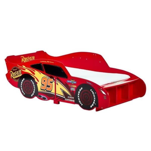 Säng i form av bil - Disney - Lightning McQueen - Ingenjörsträ - 70x140 cm - Icke giftig