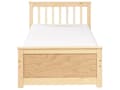 Miniatyrbilde 4 av 11: Sengeramme Lysebrun Furu Tre MDF 90 x 200 cm Minimalistisk Stil Design