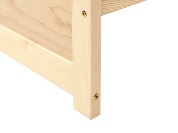 Sengeramme Lysebrun Furu Tre MDF 90 x 200 cm Minimalistisk Stil Design