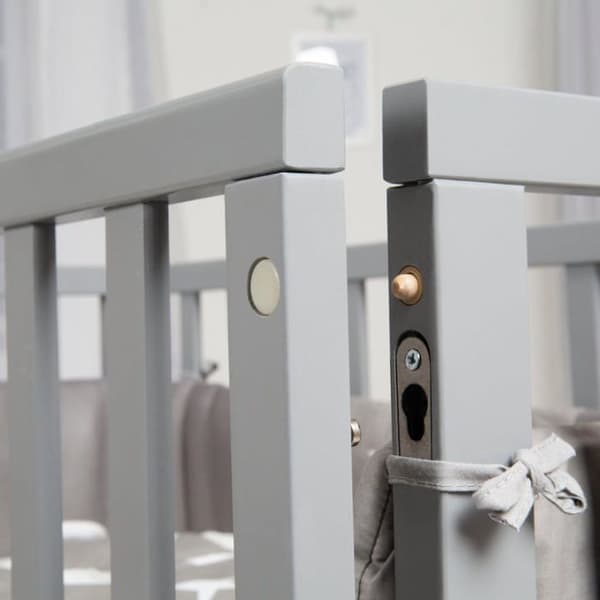 Lit cododo ROBA Safe Asleep 3 i 1 - Grå - Madrass och sovpåse inkluderad