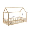 Miniatyrbild 3 av 4: Lit Enfant - Laiba Kids - Ensemble Lit Nocturne Naturel - 90x190 cm - Trä - Beige