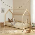 Miniatyrbild 2 av 4: Lit Enfant - Laiba Kids - Ensemble Lit Nocturne Naturel - 90x190 cm - Trä - Beige