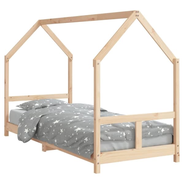 Sängram för barnsäng 80x200 cm massiv furu