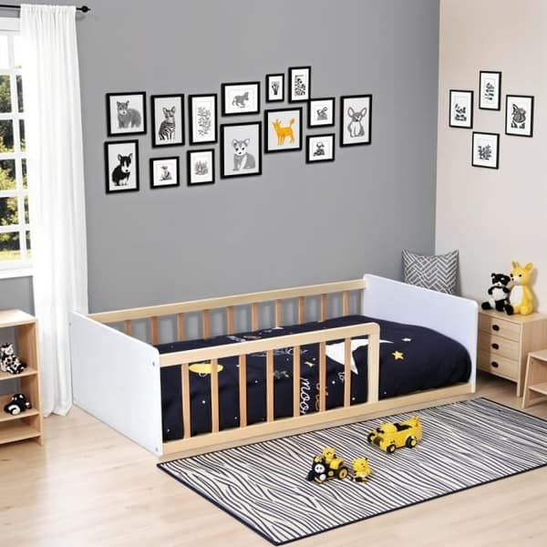 Lit Enfant Berceau de la Mer 70x140 Vit och Natur Laïba Kids