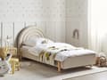 Miniatyrbilde 2 av 11: Enkeltseng Beige Stoff Enkeltseng 90 x 200 cm Minimalistisk Retro Design Oppbevaring
