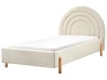 Miniatyrbilde 1 av 11: Enkeltseng Beige Stoff Enkeltseng 90 x 200 cm Minimalistisk Retro Design Oppbevaring