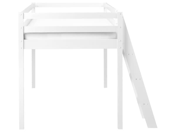 Barneseng i Hvit Furu Enkeltseng 90 x 200 cm med Lamellramme Seng for Småbarn