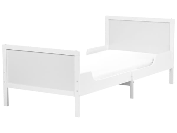 Uttrekkbar Barneseng i Hvit Furu 90 x 200 cm med Lamellbunn Moderne Barneseng