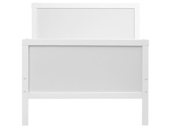 Uttrekkbar Barneseng i Hvit Furu 90 x 200 cm med Lamellbunn Moderne Barneseng