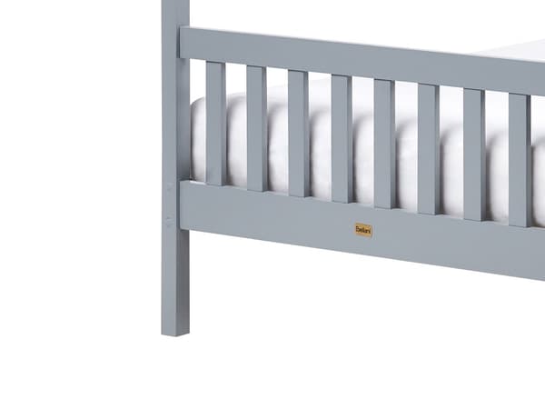 Barneseng Grått Tre Furu 90 x 200 cm Enkeltseng med Sengeramme med Lameller