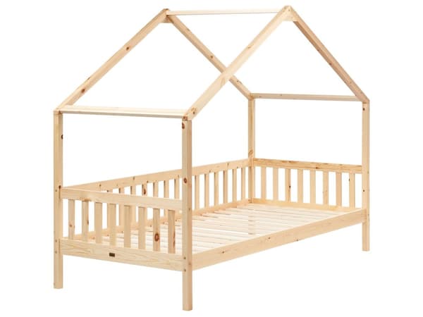 Barneseng Lyst Tre Furu 90 x 200 cm Enkeltseng med Sengeramme med Lameller