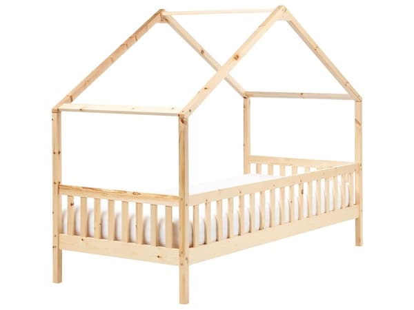 Barneseng Lyst Tre Furu 90 x 200 cm Enkeltseng med Sengeramme med Lameller