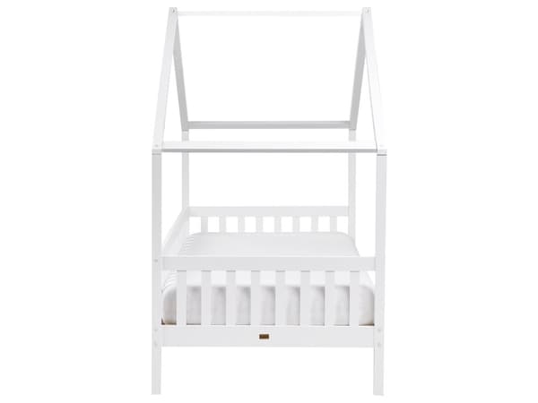 Barneseng Hvitt Tre Furu 90 x 200 cm Enkeltseng med Sengeramme med Lameller