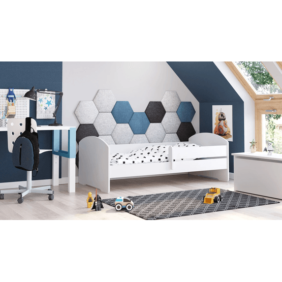 Barnsäng 80X160 Cm Med Madrass - Vit