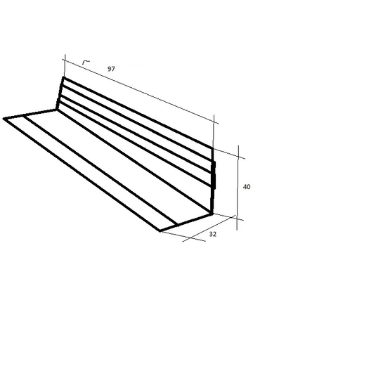 Protective Edge Universal - Fyrretræ 97X40X30Cm