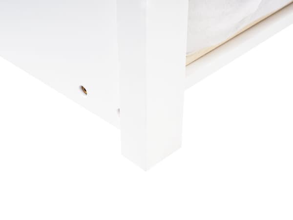 Barneseng Hvit Furu 90 x 200 cm Enkeltseng Spaltegulv for Småbarn Moderne Barnehage