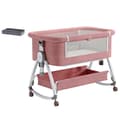 Miniatyrbillede 1 af 2: Babycradle, tyk madras, opbevaringskurv,Lyserød