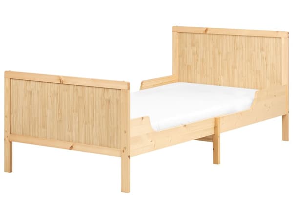 Uttrekkbar Barneseng i Lyst Furutre 90 x 200 cm med Lamellbunn Moderne Seng