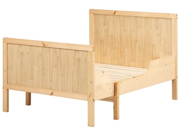 Uttrekkbar Barneseng i Lyst Furutre 90 x 200 cm med Lamellbunn Moderne Seng