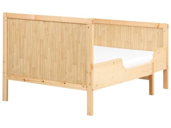Uttrekkbar Barneseng i Lyst Furutre 90 x 200 cm med Lamellbunn Moderne Seng