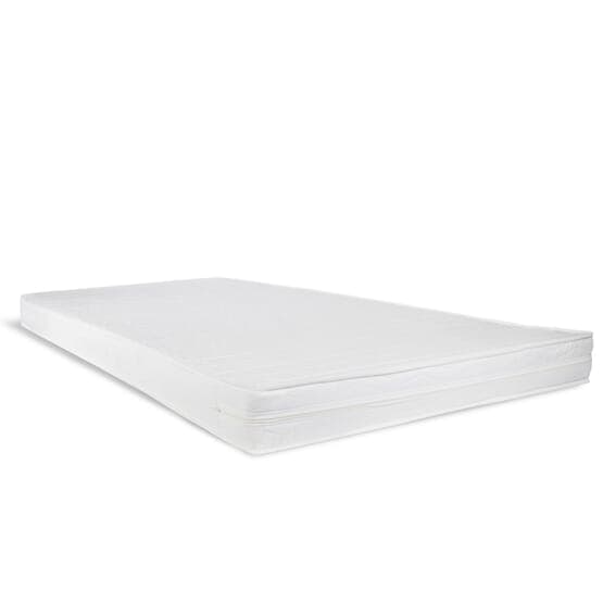 Parvisänky verholla ja patjalla 90x200 cm - tummanpunainen