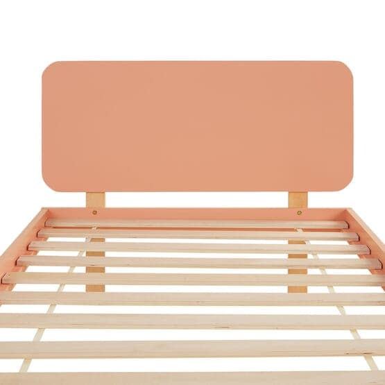 Enkelsäng För Barn Med Huvudända - 90x200 Cm - Röd