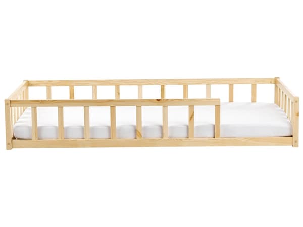 Barneseng Lyst Tre Furu 90 x 200 cm med Lamellramme Seng for Småbarn